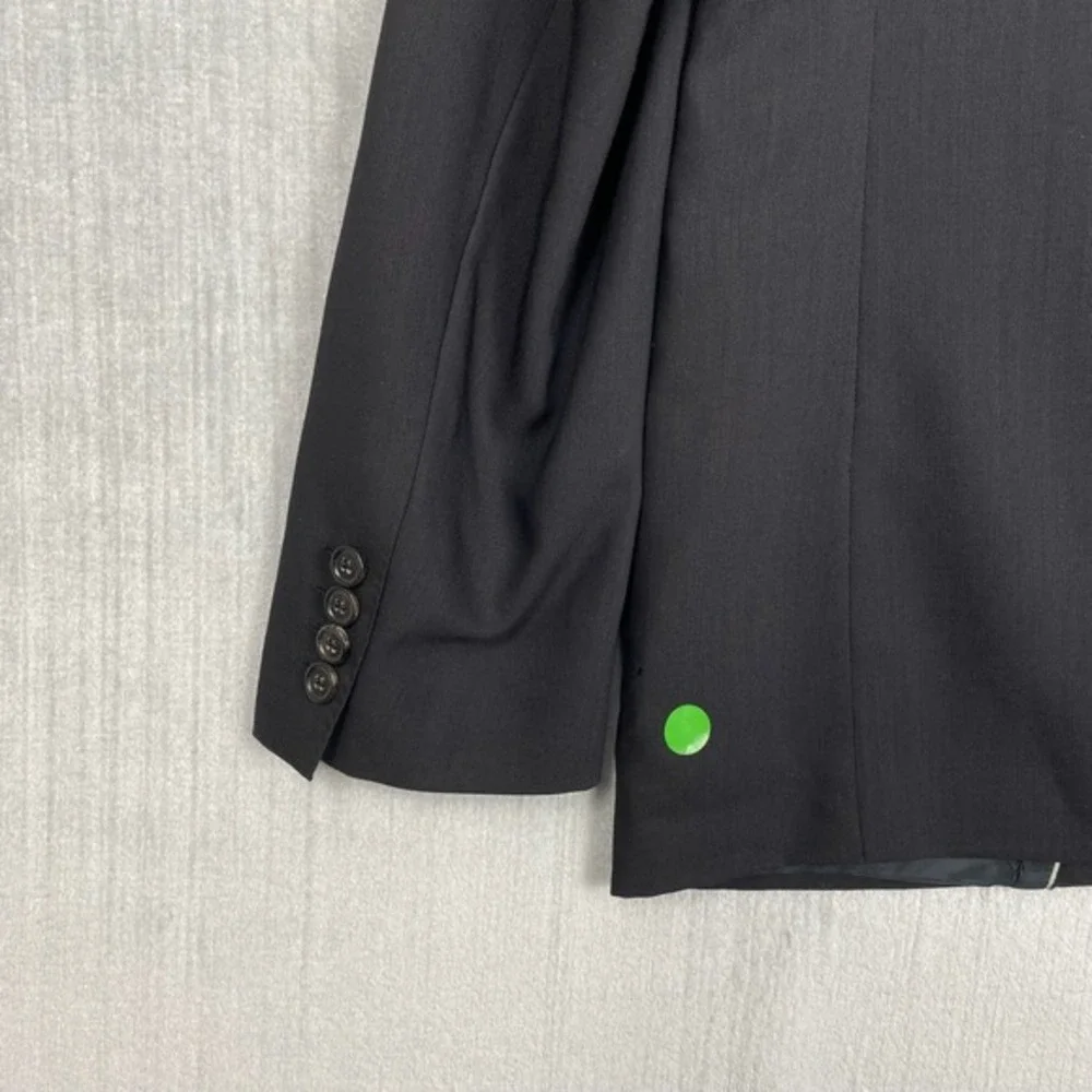BOSS Wool Blazer Mens 40R Black USA Union Made Tailored Quiet‎ Luxury